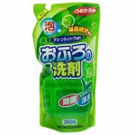 Пенящееся чистящее средство для ванны, аромат зеленый чай и травы, 350 мл. сменная упаковка