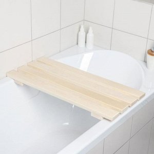 Решётка-трапик для бани и ванны малый 70x30x4 см, липа, сорт А