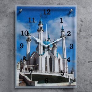 Часы настенные, серия: Город, "Мечеть Кул Шариф", 30х40 см