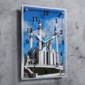 Часы настенные, серия: Город, "Мечеть Кул Шариф", 30х40 см, микс