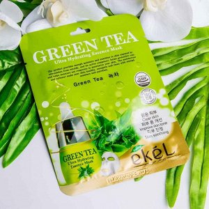 Тканевая маска с зеленым чаем Ekel Green Tea Ultra Hydrating Essence Mask