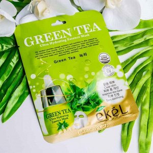 Ekel cosmetics Тканевая маска с зеленым чаем Ekel Green Tea Ultra Hydrating Essence Mask