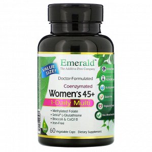 Emerald Laboratories, Coenzymated Women&#x27 - s 45+ 1-Daily Multi, 60 Vegetable Caps