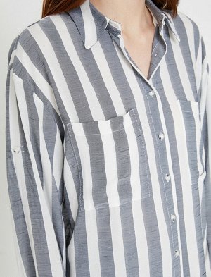 рубашка Материал: %100 вискозыПараметры модели: рост: 177 cm, грудь: 86, талия: 60, бедра: 88 Надет размер: 36