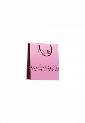 Подарочный пакет Faberlic розовый 19,5х23,5х9 см