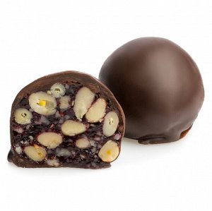 Мягкий кедровый грильяж в натуральном шоколаде с сосновой шишкой