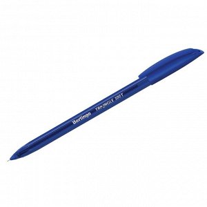Ручка шариковая Berlingo &quot;Triangle 100T&quot; синяя, 0,7мм, трехгран., игольчатый стержень