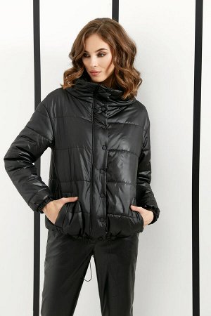 Куртка Куртка DI-LiA FASHION 0397 черный 
Состав ткани: ПЭ-100%; 
Рост: 170 см.

Куртка женская полуприлегающего силуэта из плащевой ткани, с центральной застежкой на металлической тесьме &laquo;молн