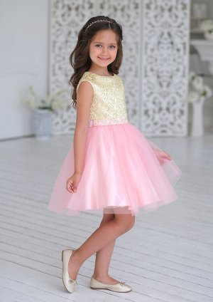 Прекраса нарядное платье зол.розовый