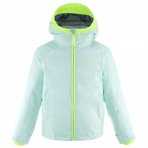 Куртка лыжная детская зеленая 580 warm wedze