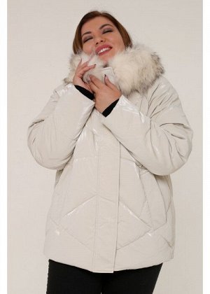 Женская зимняя куртка 20535 Бежевый