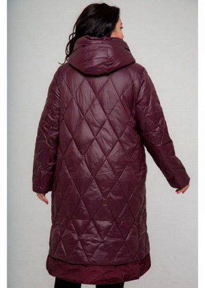 Женское зимнее пальто 19-215, Бордо