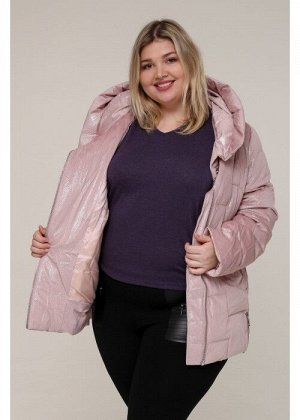 Женская зимняя куртка 20553 Розовый Бархат