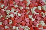 Посыпка Сердечки красно-бело-розовые 50 гр.
