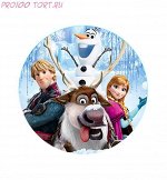 Вафельная картинка на торт Детский праздник №31 (d-14.5)