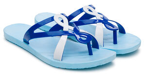 Пляжная обувь Дюна, артикул 845, цвет синий, белый, материал ЭВА