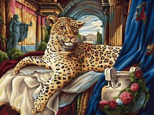 "Римский леопард" живопись на холсте 30*40см