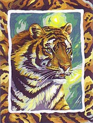 "Тигр" живопись на холсте 30х40см