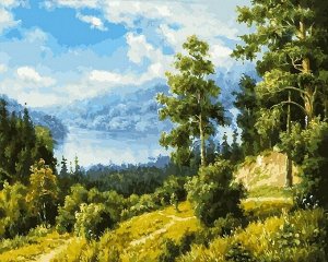 "Лесной пейзаж" живопись на холсте 40*50см