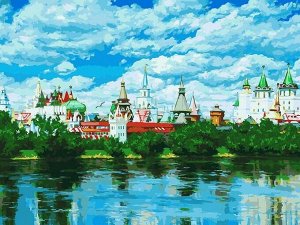 "Русское подворье" живопись на холсте 30*40см