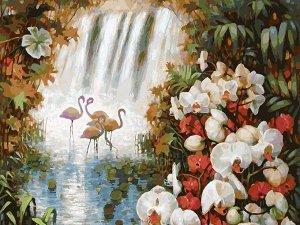 "Райский сад" живопись на холсте 30*40см