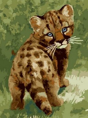 "Детеныш леопарда" живопись на холсте 30*40см