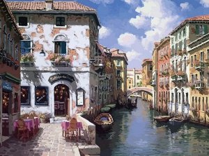 "Венецианские дома" живопись на холсте 40*50см