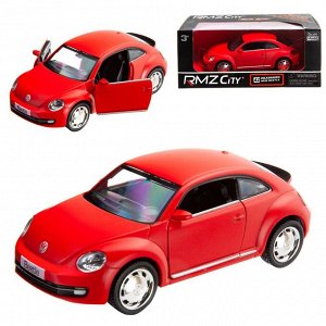 Машинка металлическая Uni-Fortune RMZ City 1:32 Volkswagen New Beetle 2012, инерционная, красный матовый цвет, 16.5 x 7.5 x 7 см116