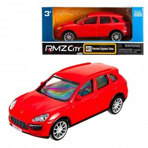 444012-RD Машинка металлическая Uni-Fortune RMZ City 1:43 Porsche Cayenne Turbo , без механизмов, цвет красный, 12,5 x 5,6 x 5,9 см