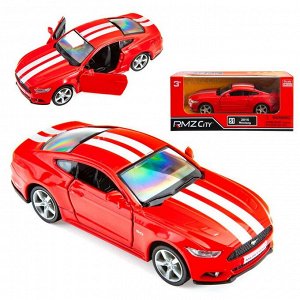 Машинка металлическая Uni-Fortune RMZ City 1:32 Ford 2015 Mustang with Strip инерционная, цвет красный, 12,7х5,08х3,75 см559