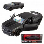 Машинка металлическая Uni-Fortune RMZ City 1:32 Chevrolet Camaro, инерционная, серый матовый цвет, 16.5 x 7.5 x 7 см725