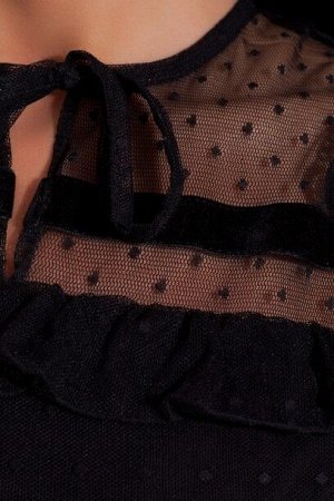Платье 196 "Масло сетка", черный