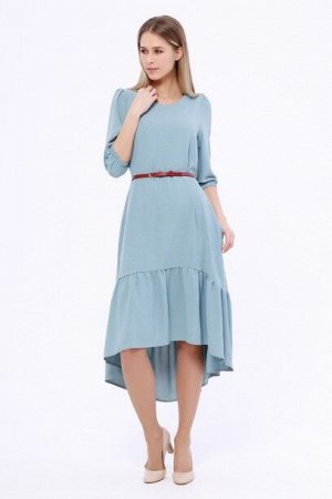 Платье 854 Серо-голубой