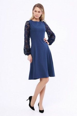 Платье Темно-синий 849