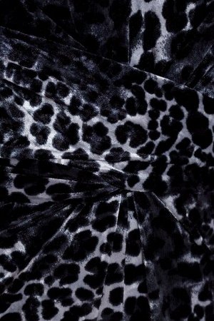Платье 305 "Велюр цветной", серый/леопард