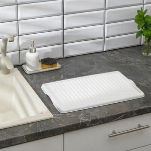 Поднос с вкладышем для сушки посуды IDEA, 42,5?27 см, цвет белый