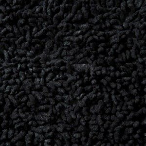 Ковёр «Шегги», 50Х 80 см, цвет черный,Хлопок