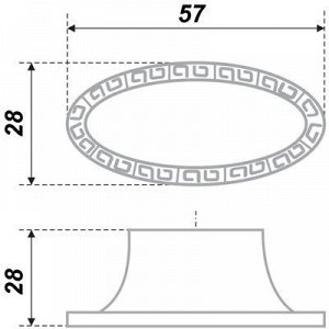 Ручка-кнопка BOYARD RC408BAB, цвет античная латунь