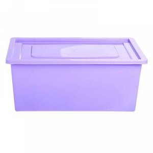 Ящик универсальный для хранения с крышкой, объем 30 л, цвет фиолетовый