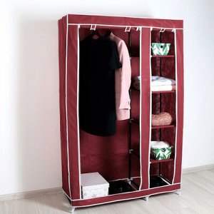Шкаф для одежды 110?45?175 см, цвет бордовый