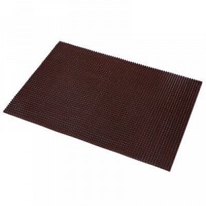 Покрытие ковровое щетинистое «Травка», 60?90 см, цвет тёмный шоколад