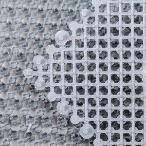 Покрытие ковровое щетинистое «Травка-эконом», 36?48 см, цвет серый