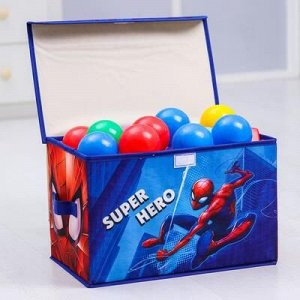 Корзина для игрушек "Мои супер игрушки", Человек-паук, 37Х 24Х 24 см