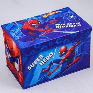 Корзина для игрушек "Мои супер игрушки", Человек-паук, 37Х 24Х 24 см