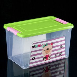 Контейнер с декором Pet Shop 3,5 л "Smart Box", цвет МИКС