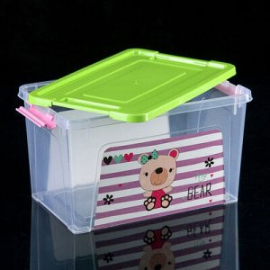 Контейнер с декором Pet Shop 3,5 л "Smart Box", цвет МИКС