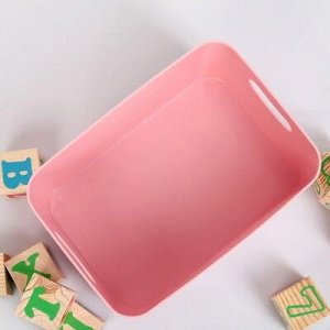 Корзина для детских игрушек "Mommy love", цвет нежно-розовый