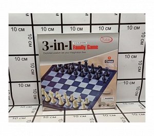 Набор шахматы 3 в 1 3118
