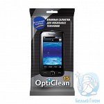OptiClean влажные салфетки для мобильных телефонов 15 штук (40х6)/240/ 48176