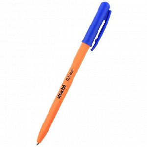 Ручка шариковая автоматическая. Attache Economy оранж.корп., сини...